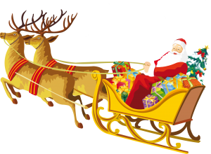 Santa sleigh PNG-38669